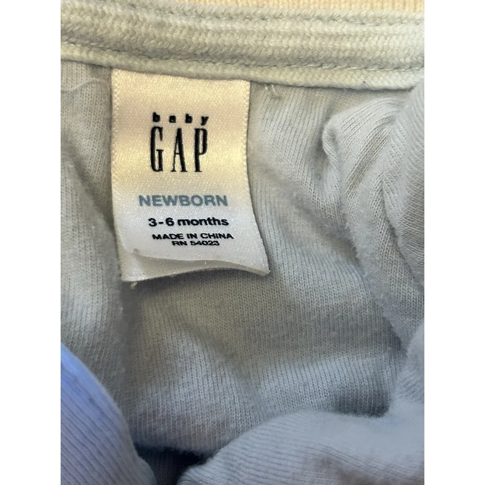VTG Y2K Baby Gap Newborn Sleeper 3-6 Months Foxes Blue Snap